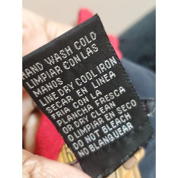 Color Fx Womens Multicolor 100% Silk Collared Long Sleeve Button Down Shirt L - Picture 9 of 13